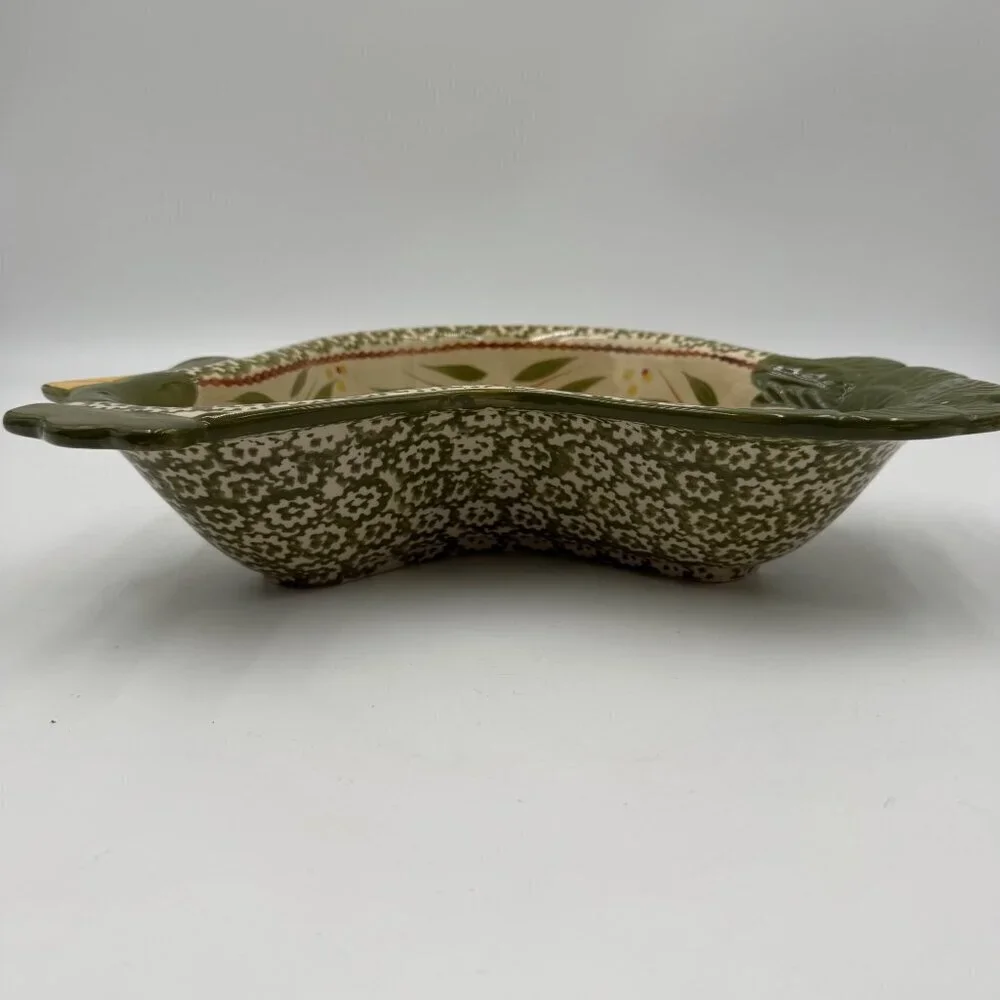 Temptations by Tara Old World Green Chicken Rooster Bowl